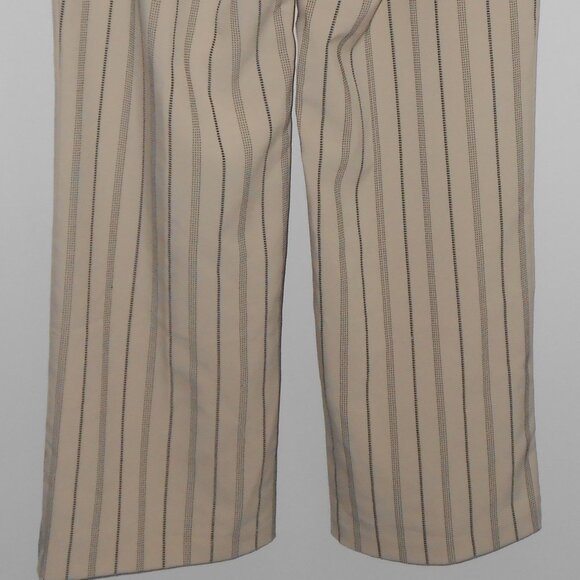 A-List By Wrapper Tan & Black Polyester Blend Dress Pants-Size M (10)? - Picture 3 of 3